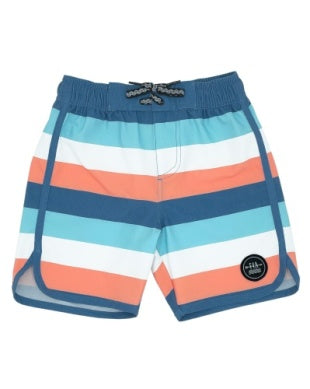 Toddler Coastal Stripe Boardshort Feather 4 Arrow