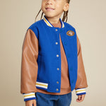 Toddler Royal Blue Varsity Jacket Miles