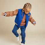 Toddler Royal Blue Varsity Jacket Miles