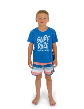Toddler Coastal Stripe Boardshort Feather 4 Arrow