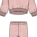 Baby Pink Paisley Printed Set Miles