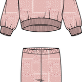Baby Pink Paisley Printed Set Miles