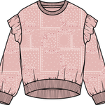 Toddler Pink Paisley Printed Sweatshirt Miles