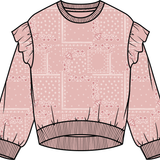 Toddler Pink Paisley Printed Sweatshirt Miles