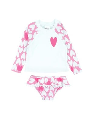 Kid Fun in The Sun Two-Piece Swimsuit Feather 4 Arrow