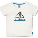 Toddler Recycled Cotton sailboat kid t-shirt Mon Coeur
