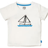 Toddler Recycled Cotton sailboat kid t-shirt Mon Coeur