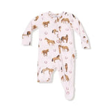 Baby 2-Way Zipper Ruffle Back Footie Angel Dear