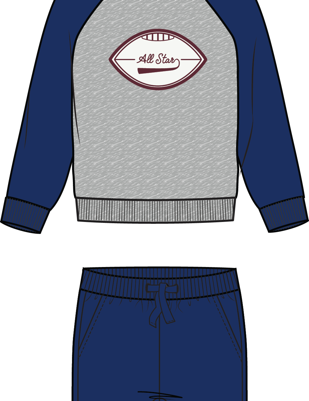 Baby All- Star Hoodie Jogger Set Miles