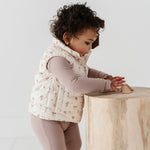 Kid Floral Puffer Vest Babysprouts