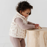Kid Floral Puffer Vest Babysprouts