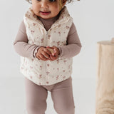 Kid Floral Puffer Vest Babysprouts