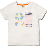 Toddler Recycled cotton beach party kid t-shirt Mon Coeur