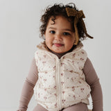 Kid Floral Puffer Vest Babysprouts