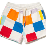 Toddler Recycled cotton checkered cropped girl shorts Mon Coeur