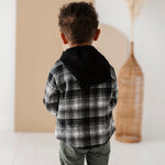 Kid Black Plaid Shacket Babysprouts