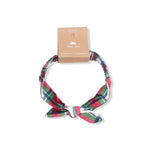 Baby Holiday Plaid - Knot Headband Angel Dear