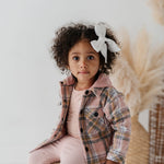 Kid Pink Plaid Shacket Babysprouts