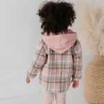 Kid Pink Plaid Shacket Babysprouts