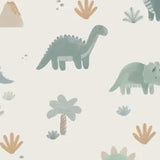 Baby Soft Dinos - French Terry- Green - Uni Romper Angel Dear