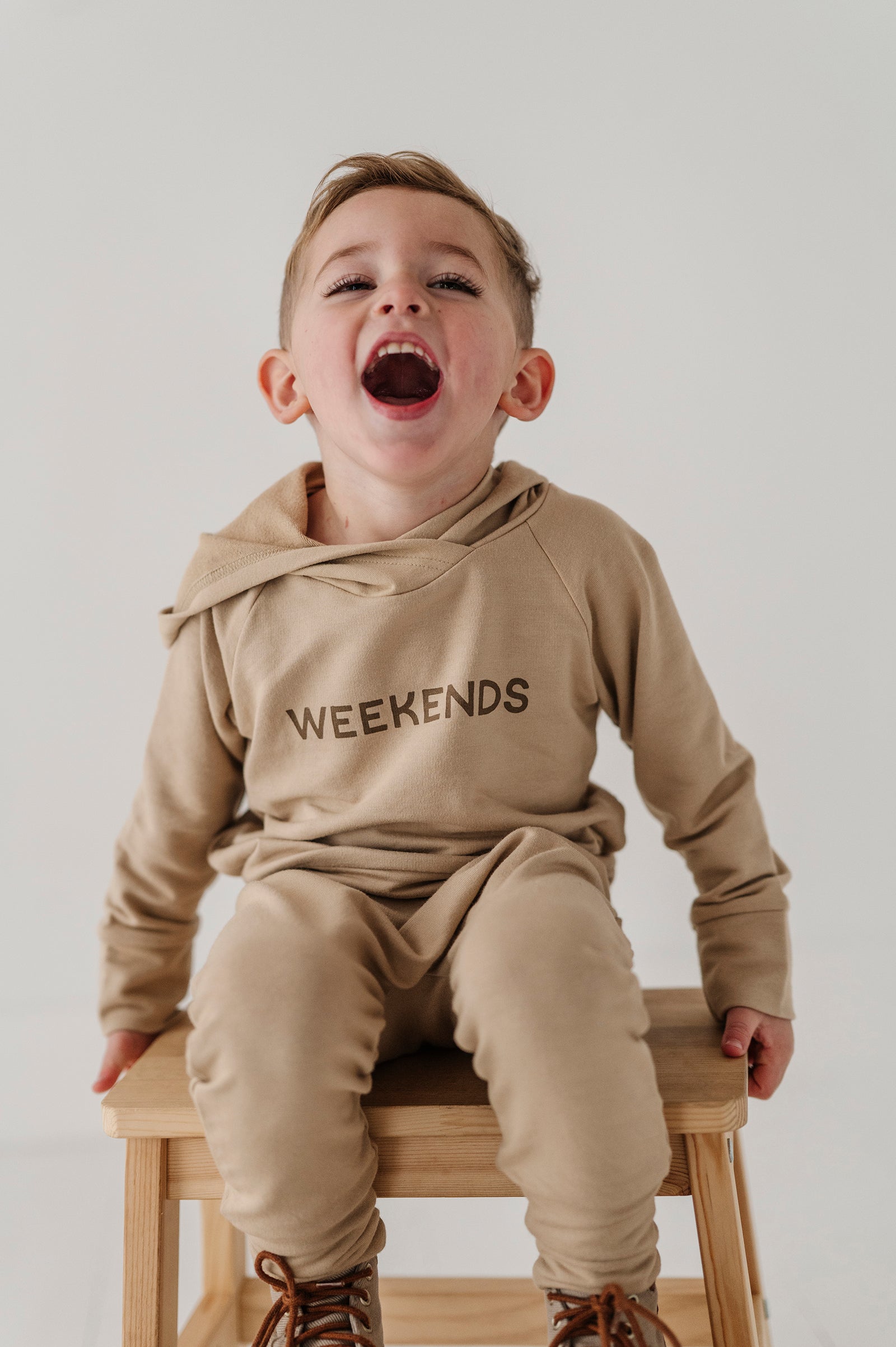 Kid Waiting on the Weekend Sweatshirt Babysprouts