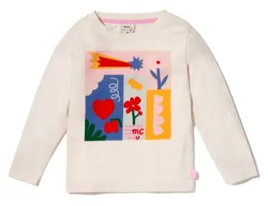 Toddler Doodle Square Long Sleeve Shirt Mon Coeur