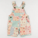 Kid Floral Patchwork Shortalls Oh Baby