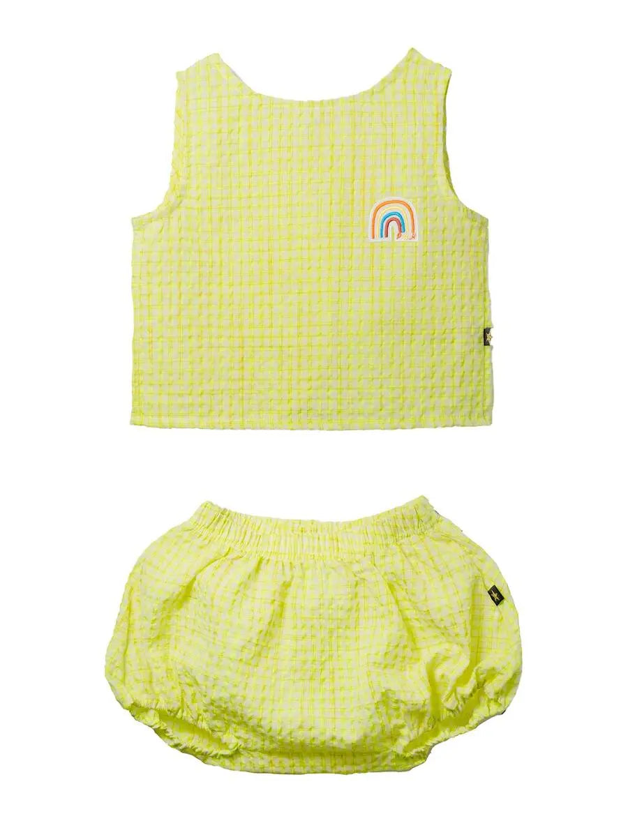 Kid Coco Yellow Checker Set Petite Hailey