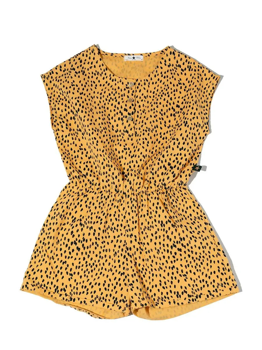 Toddler Coco Dot Yellow Playsuit Petite Hailey