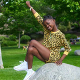 Kid Leopard Sweatshirt - Yellow Petite Hailey