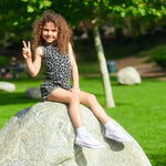 Kid Leopard Tanktop - Khaki Green Petite Hailey