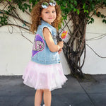 Kid Glitter Rainbow Tutu Dress Petite Hailey