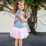 Kid Glitter Rainbow Tutu Dress Petite Hailey