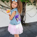 Kid Glitter Rainbow Tutu Dress Petite Hailey