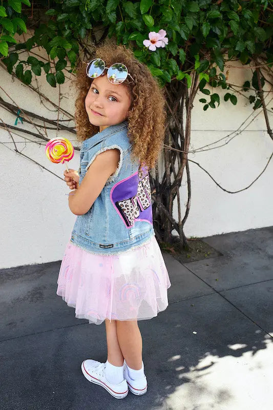 Kid Glitter Rainbow Tutu Dress Petite Hailey