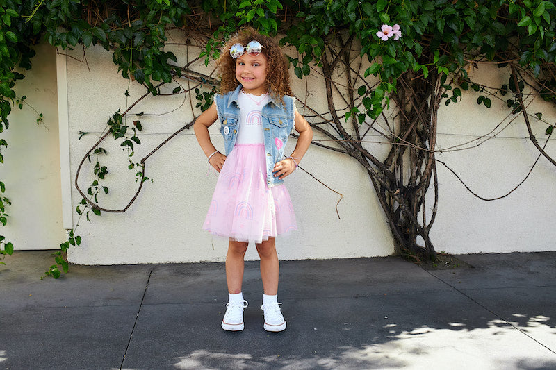 Glitter Rainbow Tutu Dress