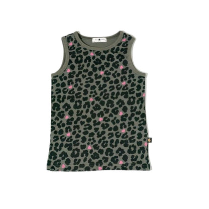 Leopard Tanktop - Khaki Green