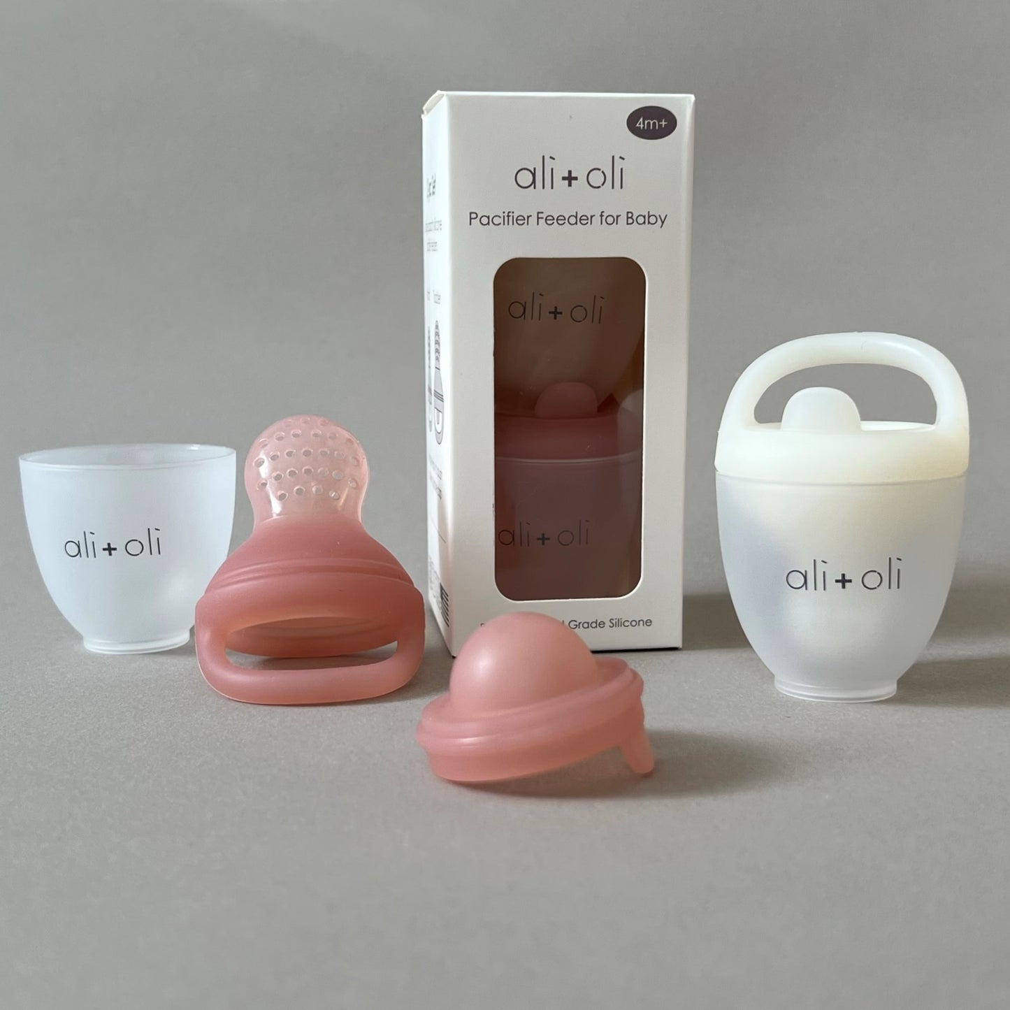 Feeder Pacifier Set - Snow & Blush