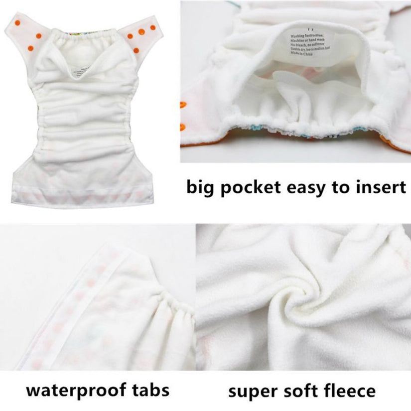 Heavy Wetter Cloth Diaper Shell - Dog Bone Kawaii