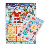 Children's Advent Sticker Calendar (Caucasian Santa) Little Likes Kids™