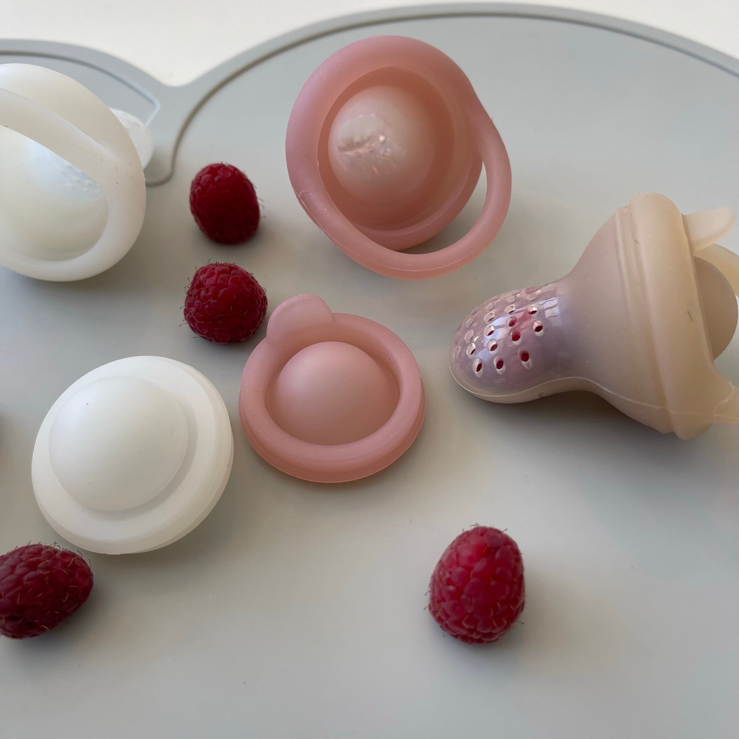 Feeder Pacifier Set - Snow & Blush