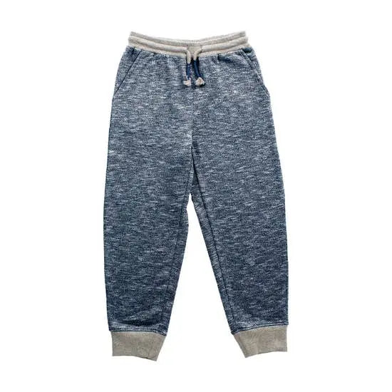Toddler Dark Charcoal and True Navy Marled Jogger Bear Camp