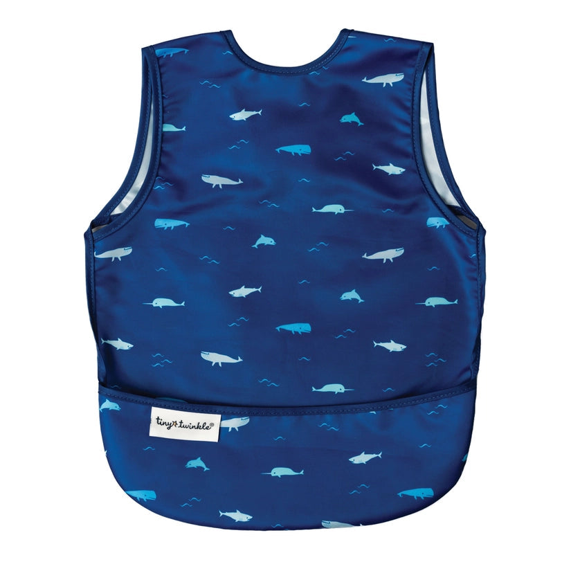 Mess-Proof Apron Bib - Ocean Life Tiny Twinkle