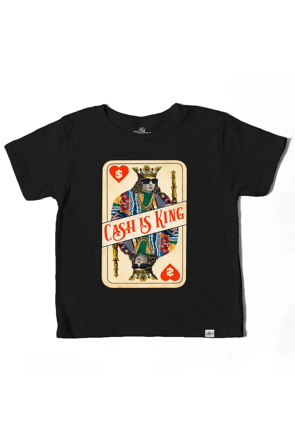 Toddler Cash is King Black Tee Kid Dangerous