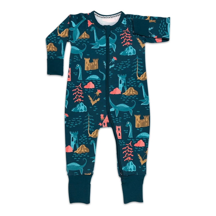 Sea Creature, Blue Baby Pajamas