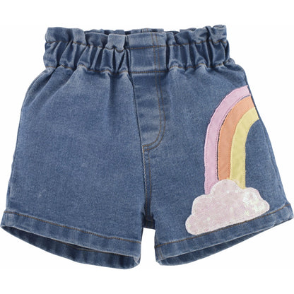 Rainbow Jean Shorts