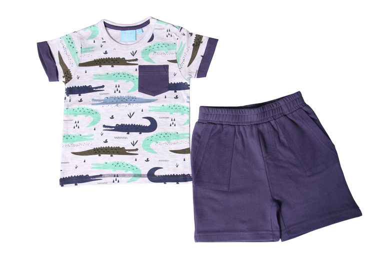 Baby Tobias 2 Piece Set Bear Camp