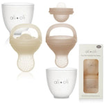 Baby Feeder Pacifier Set - Snow & Blush Ali & Oli