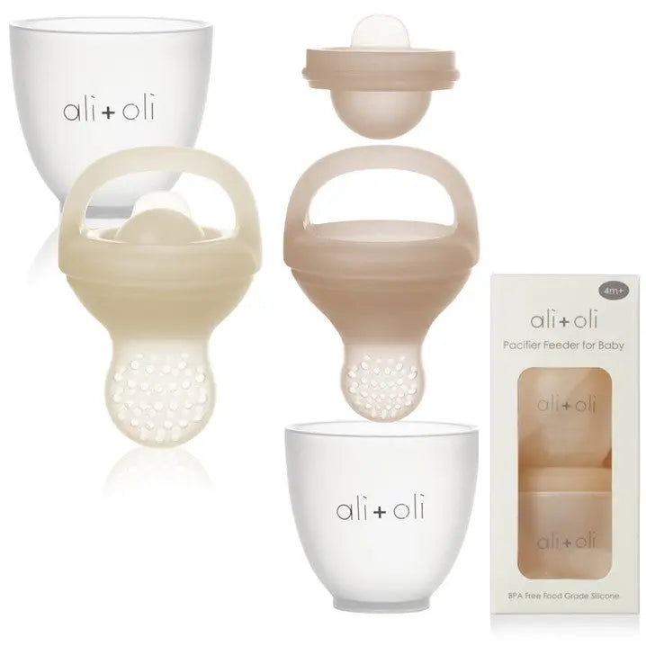 Baby Feeder Pacifier Set - Snow & Blush Ali & Oli
