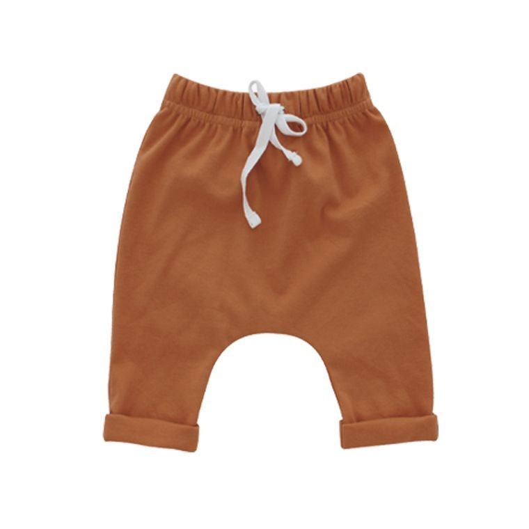 Baby Pumpkin Spice Cotton Baby Joggers Emerson and Friends